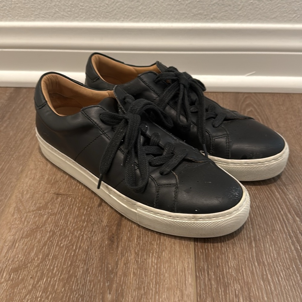Greats Royale Black Leather Sneaker